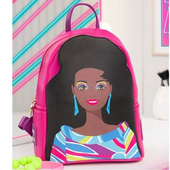 NWT Totally Hair Barbie Black Cakeworthy Mini Backpack - Picture 1 of 2